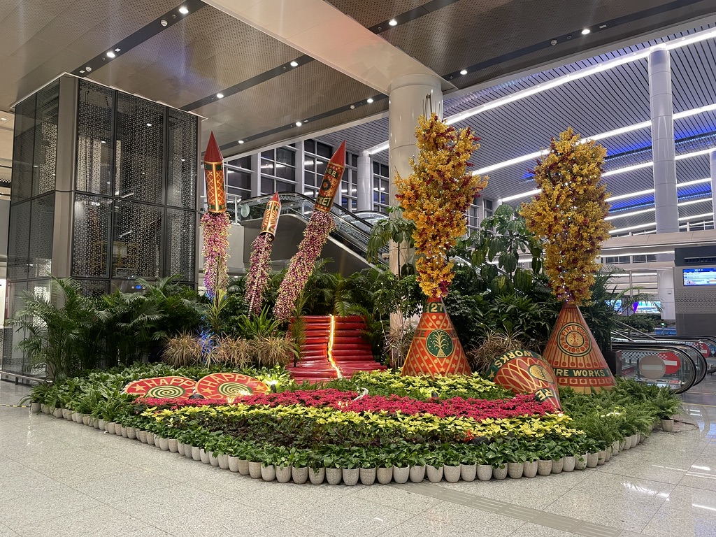 diwali at the airport