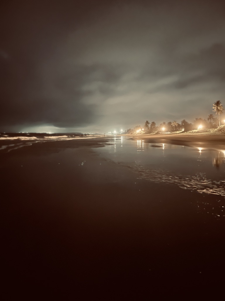 beach at night