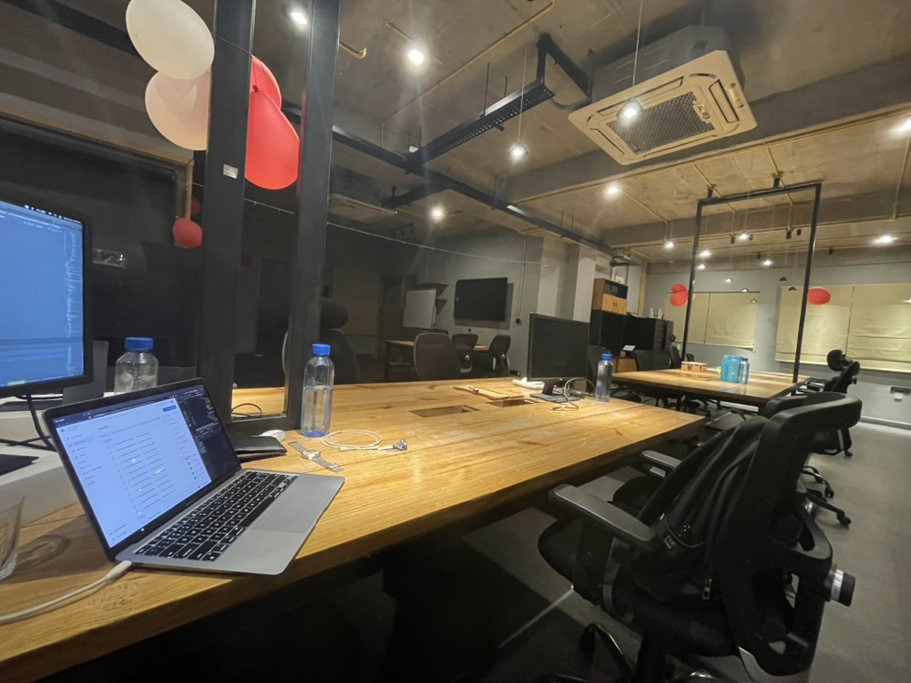 late night at office