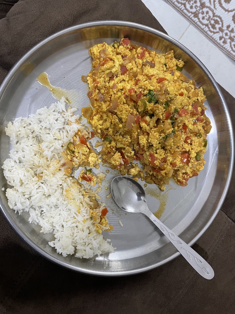 paneer bhurji rice